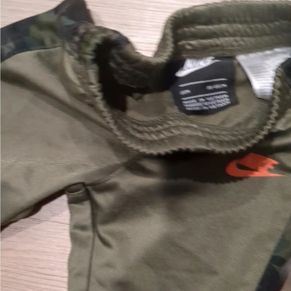 18 month baby lot carter button front jacket, Nike sweats, and puma sweats